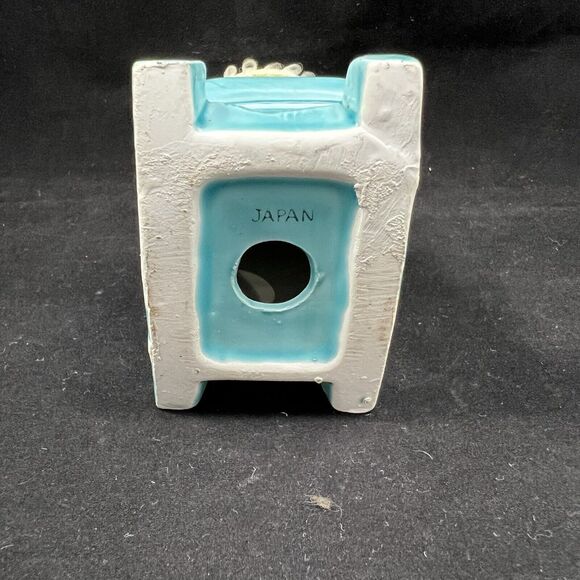 Vintage Ceramic Blue Rocking Chair Pin Cushion - Picture 6 of 9